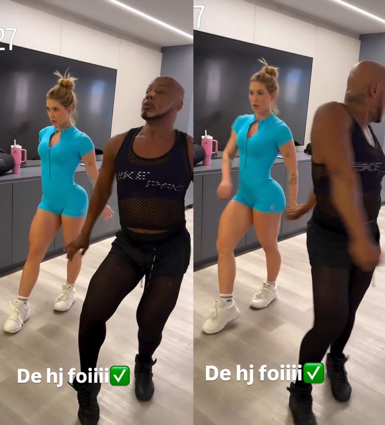 Virginia Fonseca mostra aula de samba com Carlinhos Salgueiro; veja!