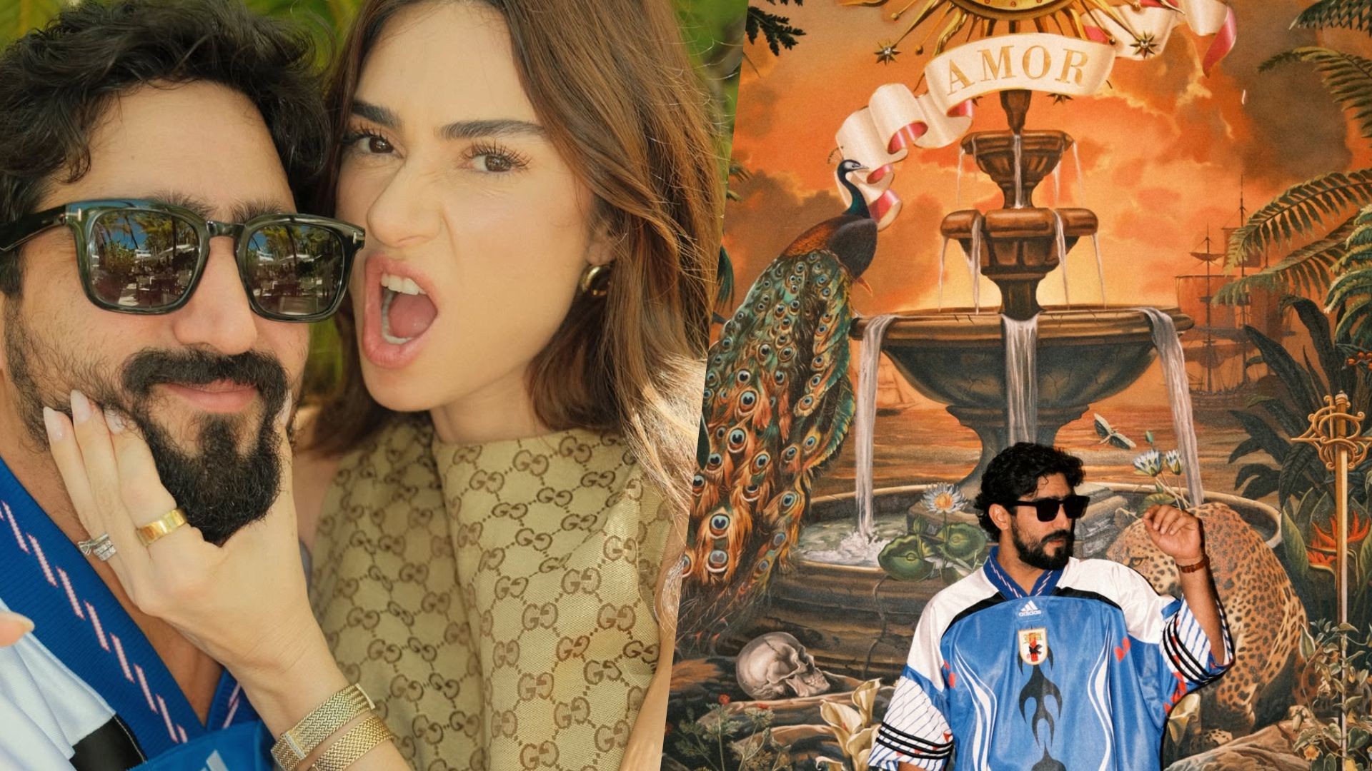 Renato Góes abre álbum romântico com Thaila Ayala em Miami