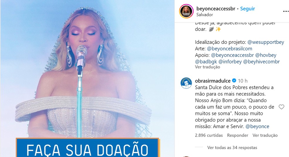 Pitty diz que Beyoncé “resolveu fazer a Irmã Dulce” no Brasil - Portal Trend
