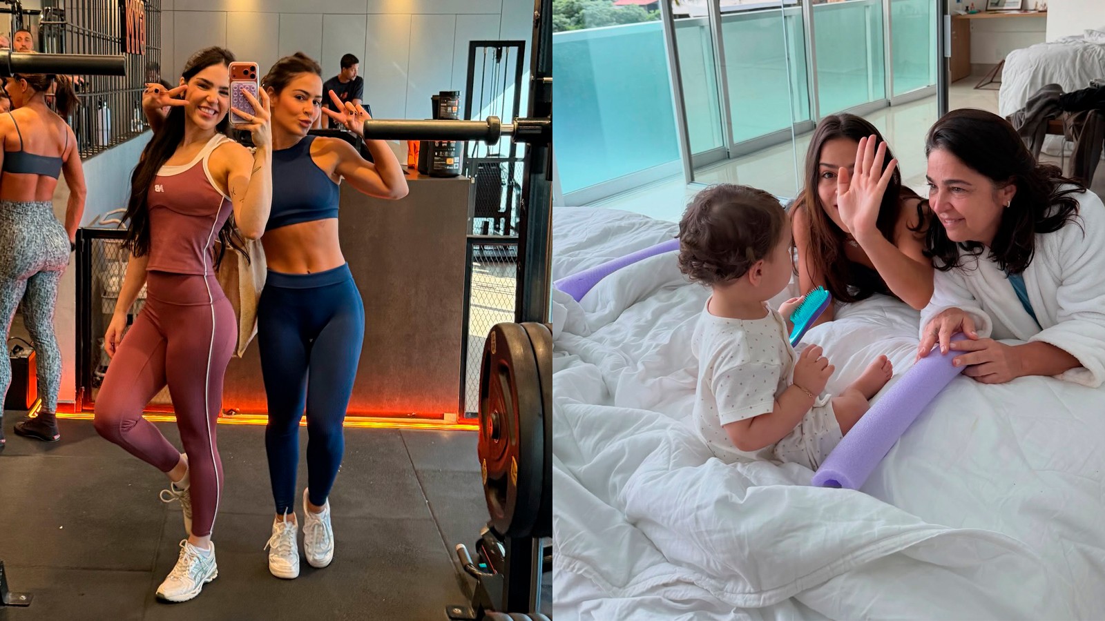 Giovanna Buscacio mostra momentos da filha, neta de Ronaldinho Gaúcho ...
