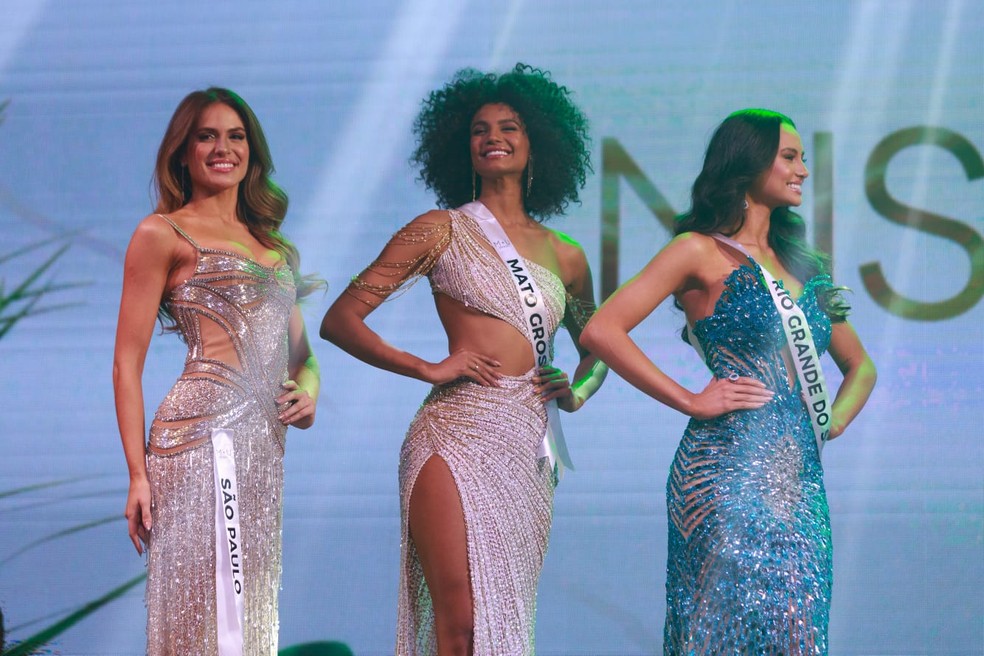 Miss São Paulo, Mato Grosso e Rio Grande do Sul são top 3 no Miss Universo Brasil — Foto: gshow/Samuel Kobayashi