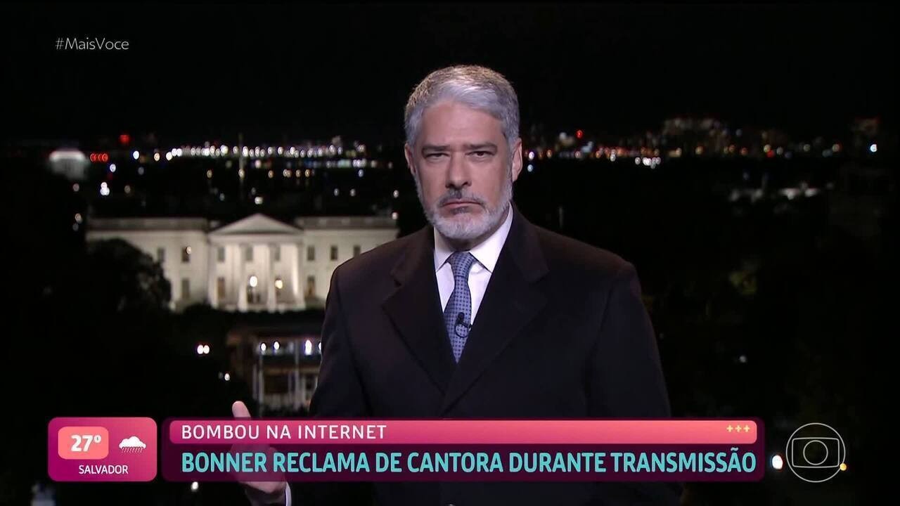 Ana Maria Braga se diverte com lado sincerão de William Bonner ao 'detonar' cantora em entrada ao vivo no JN