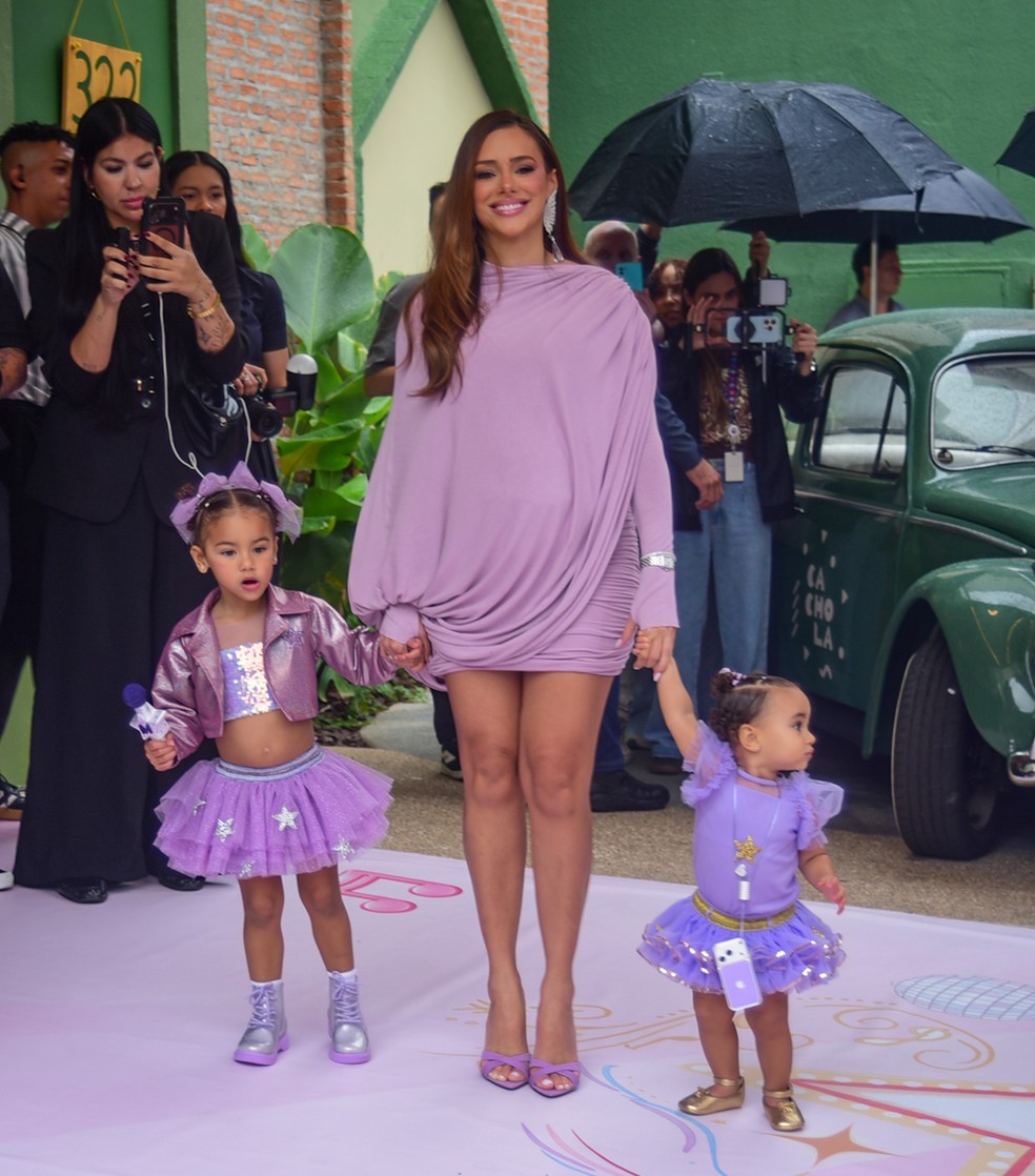Bruna Biancardi em festão de Mavie — Foto: Agnews