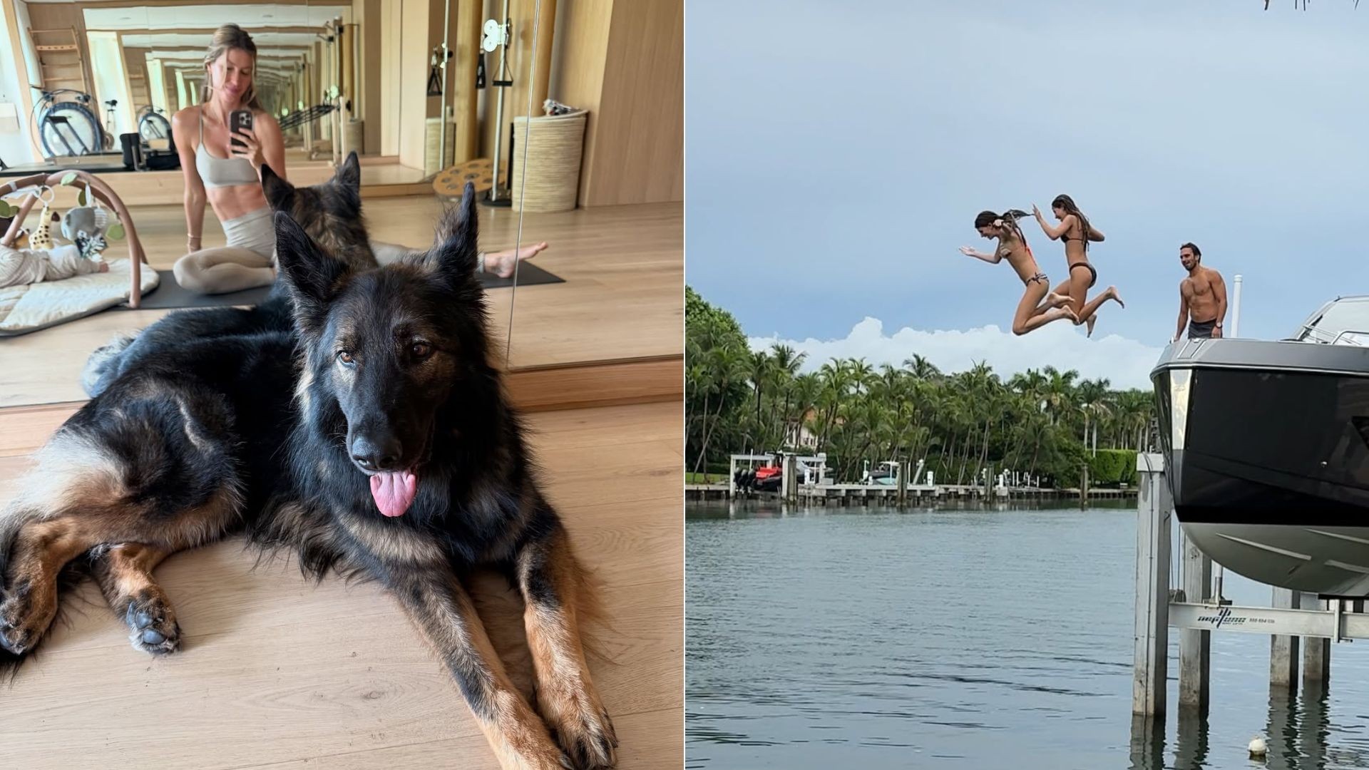 Gisele Bündchen compartilha clique raro em família