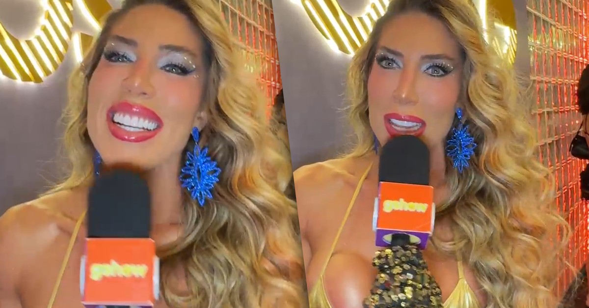 Em dia de folga, Tati Minerato ousa em look na Sapucaí e fala sobre solteirice: 'Aberta a beijar'