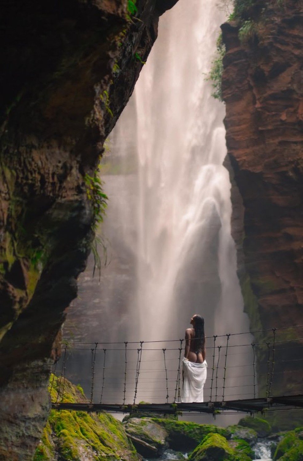 Maxiane exibe corpão em cenário paradisíaco no Maranhão — Foto: Jorge Daur