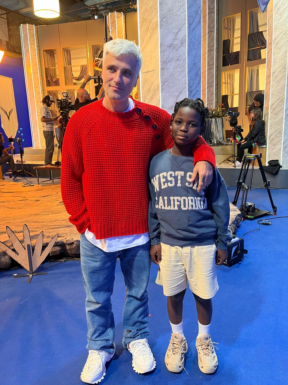 Bruno Gagliasso e Bless — Foto: gshow