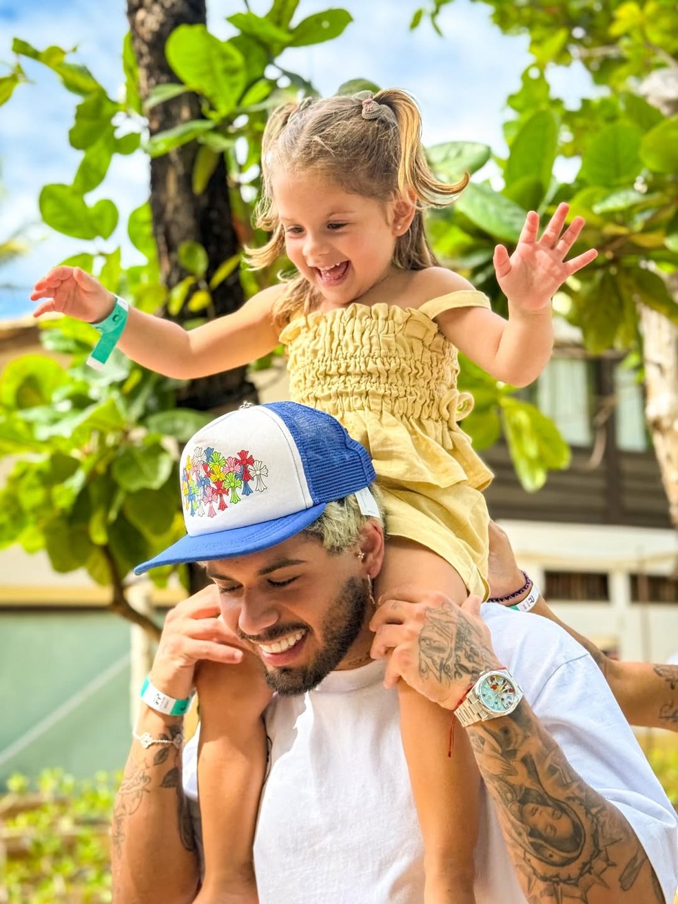 Zé Felipe e Maria Flor — Foto: Reprodução do Instagram