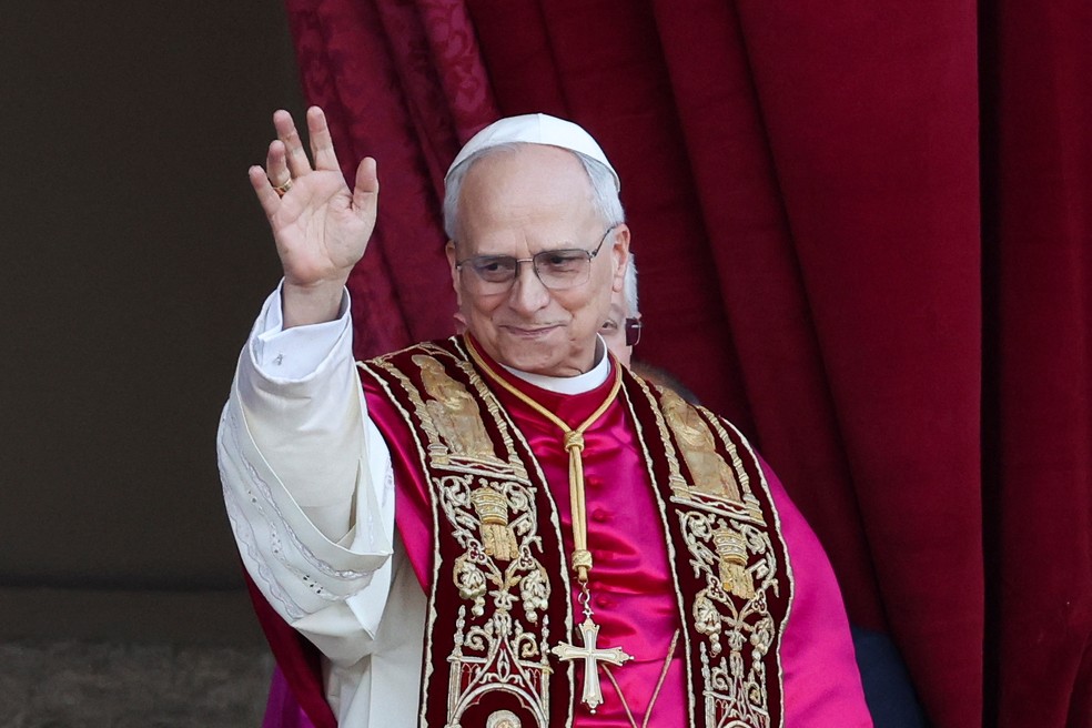 Papa Robert Francis Prevost, o Leão XIV, sucessor de Francisco — Foto: Reuters