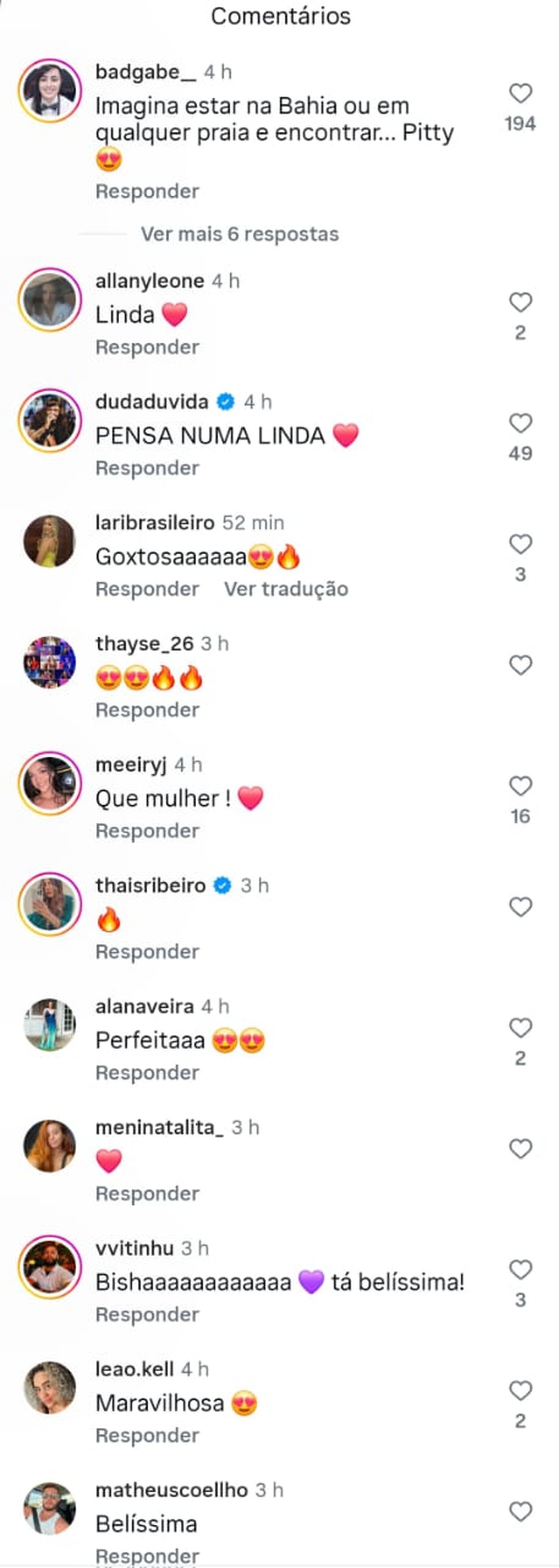 Fãs elogiam Pitty nas redes sociais