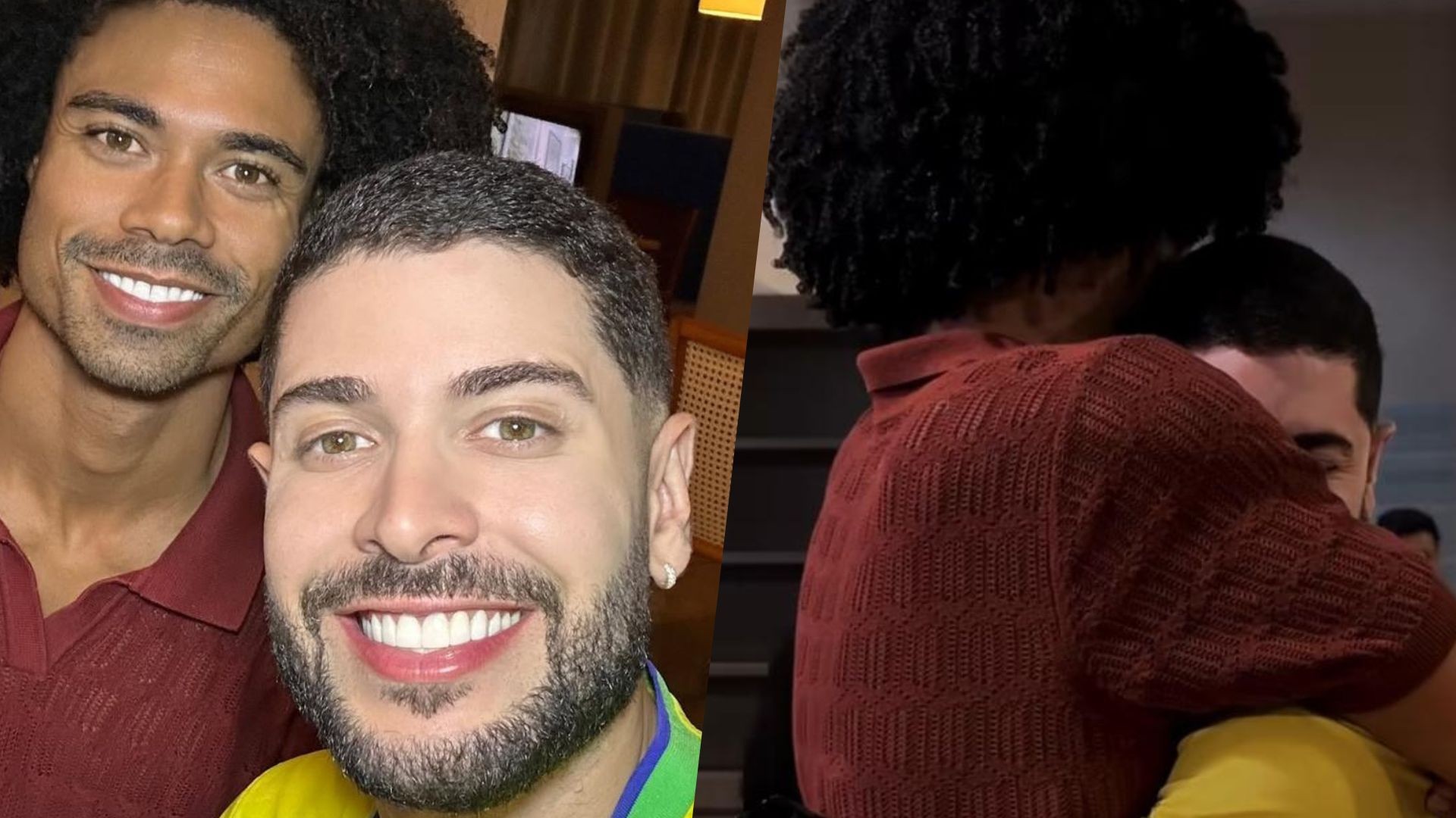 Breno e Marcelo, do BBB 26, se reencontram fora do reality, e web reage: 'Tô shippando'