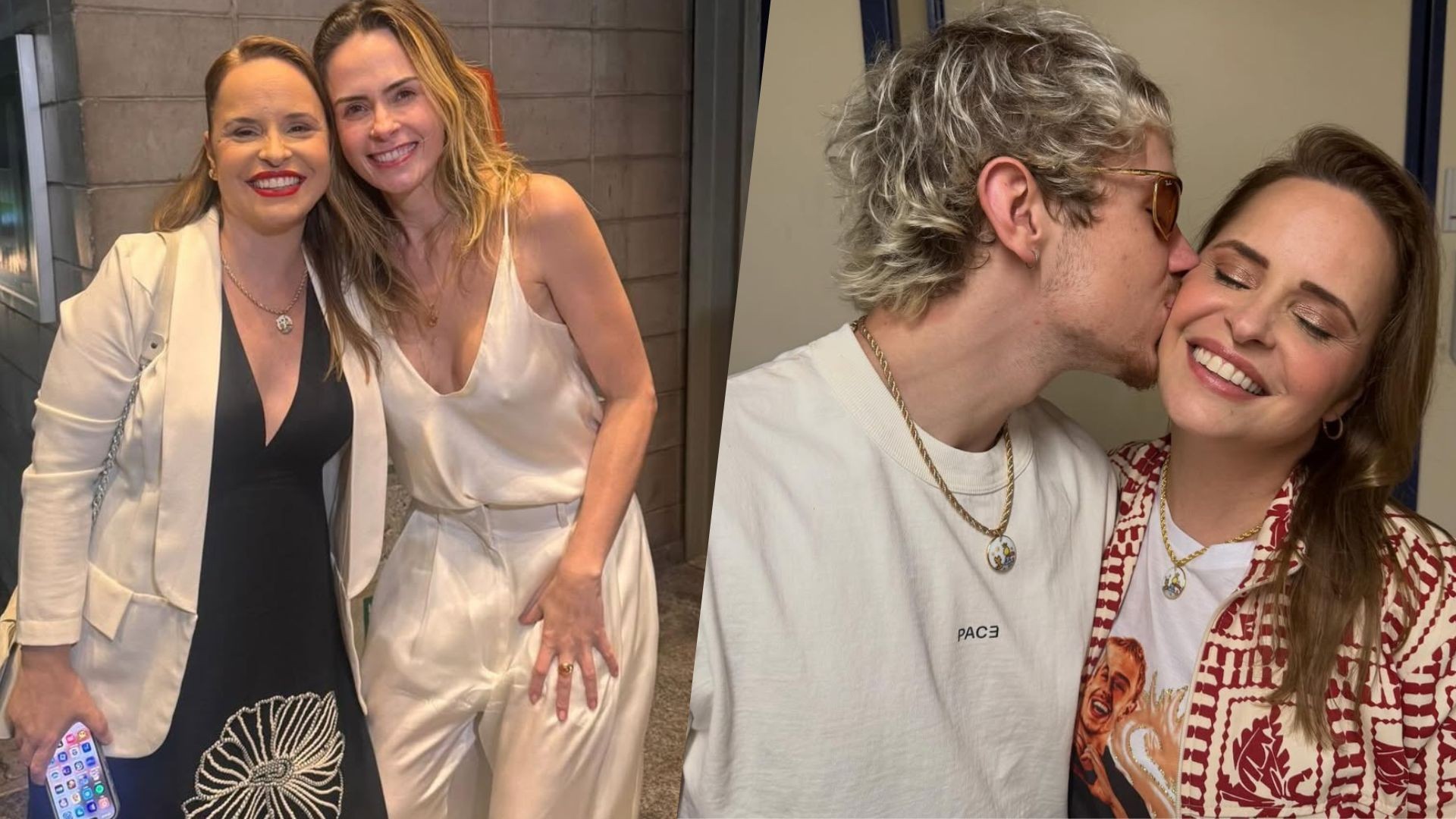 Mãe de Juliano Floss posta foto ao lado de Ana Paula Renault e brinca: 'Encontro das mamães do Juliano'