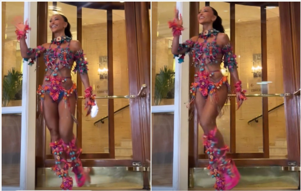 Sabrina Sato abre agenda de Carnaval em 2026 com ensaio de rua da Vila Isabel