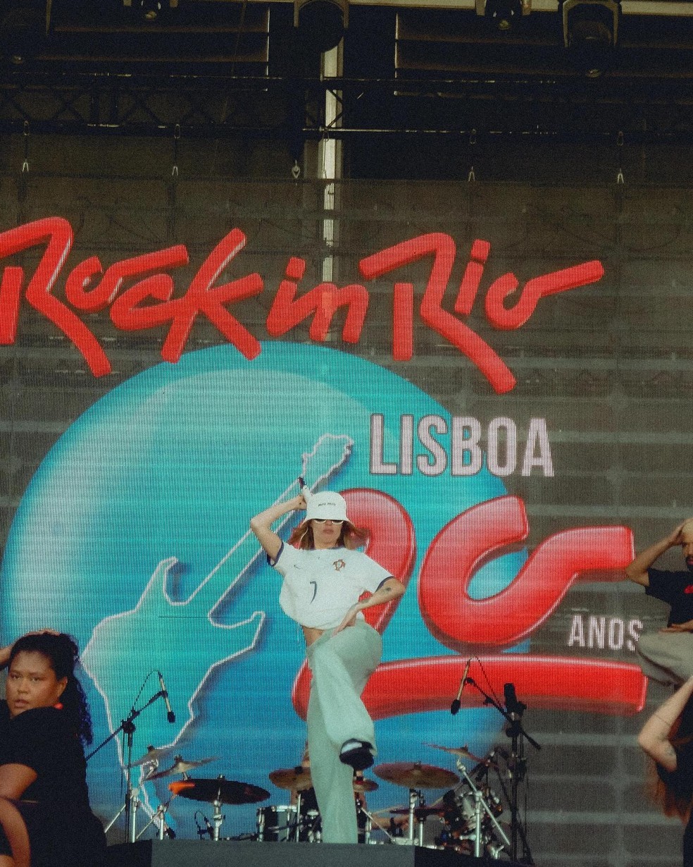 Luísa Sonza em ensaio para o Rock in Rio Lisboa — Foto: Reprodução/Instagram