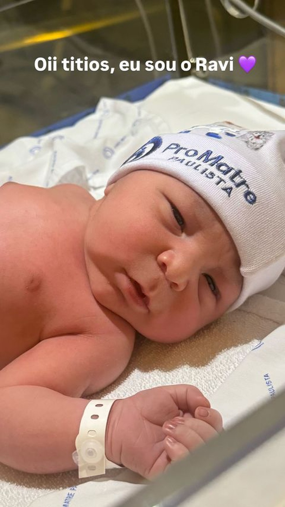 Ravi, filho de Viih Tube e Eliezer — Foto: Reprodução/Instagram