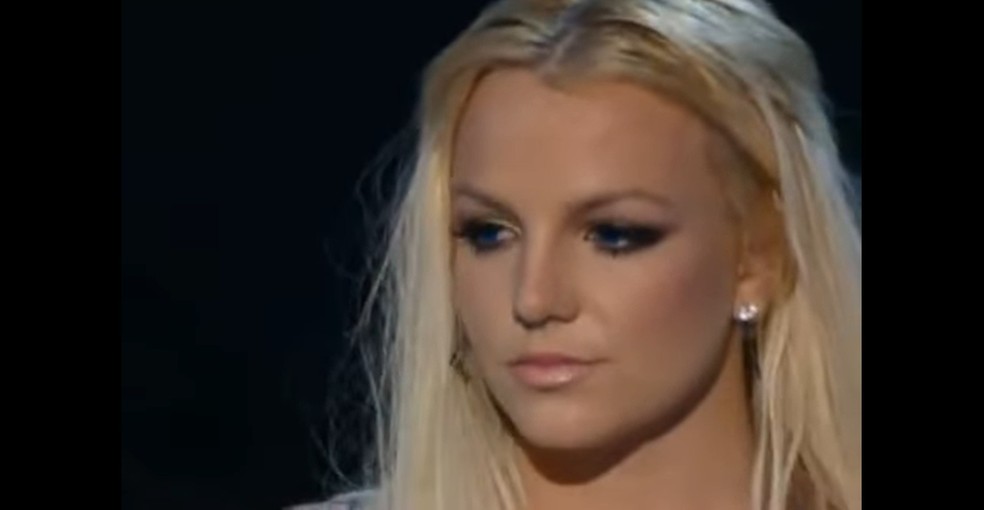 Britney Spears durante apresentação do VMA 2007 — Foto: YouTube