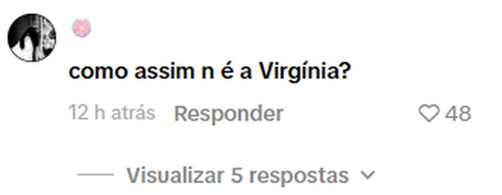 Zé Felipe grava vídeo com influenciadora e web aponta semelhança com Virginia — Foto: Reprodução/TikTok