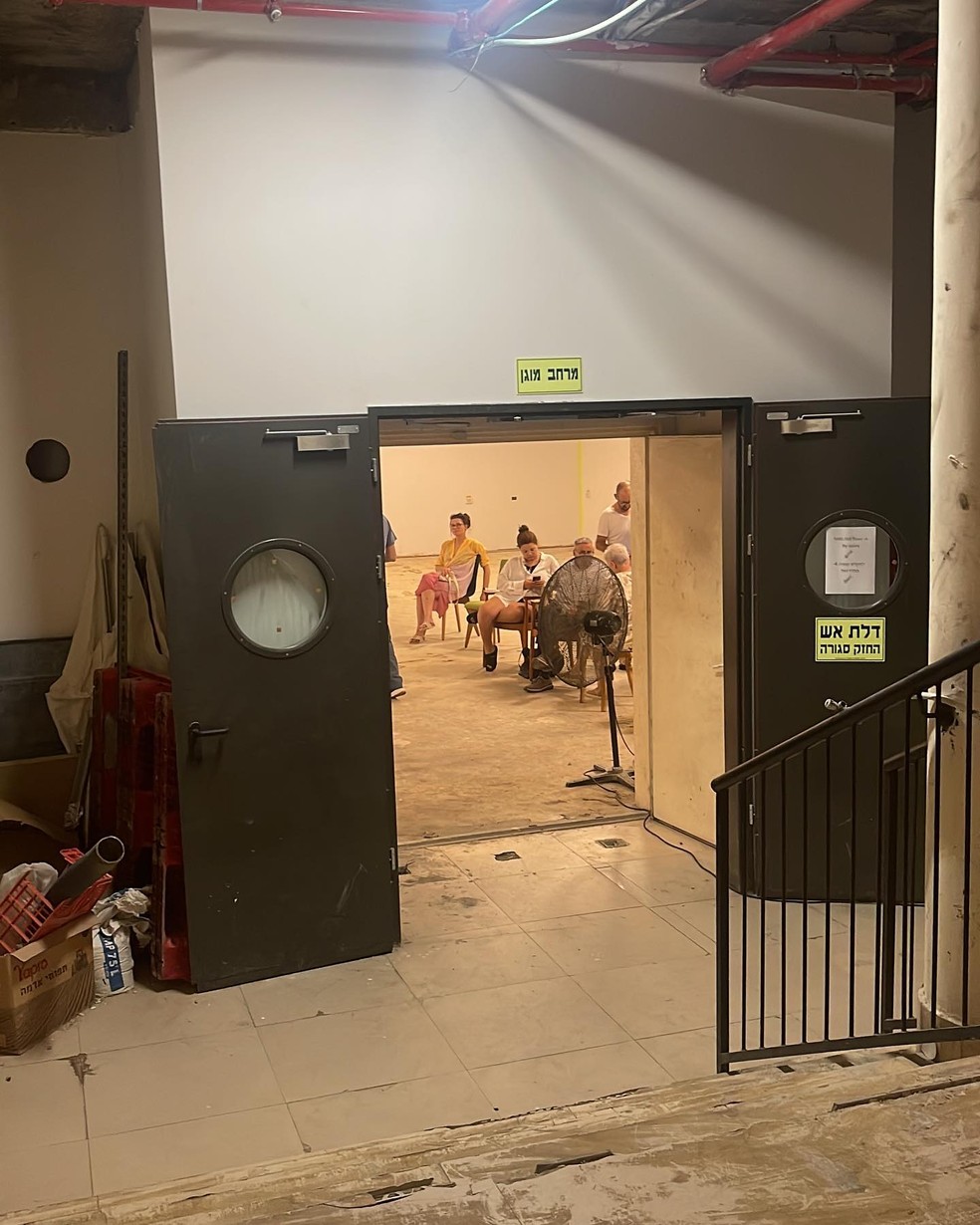 Bunker em que Gabriela Duarte ficou com os filhos — Foto: Instagram