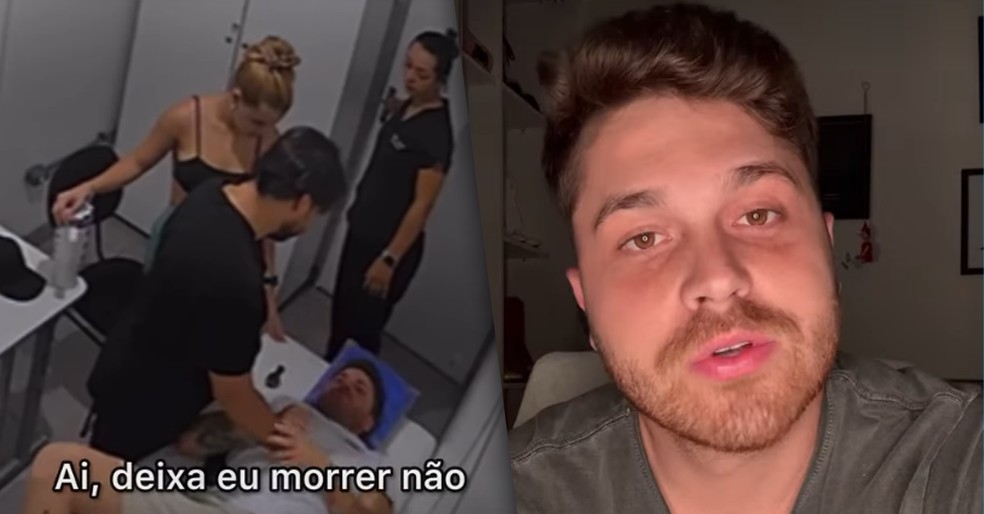 Gustavo Tubarão teve crise de pânico enquanto estava na academia e precisou receber ajuda para se acalmar — Foto: Instagram