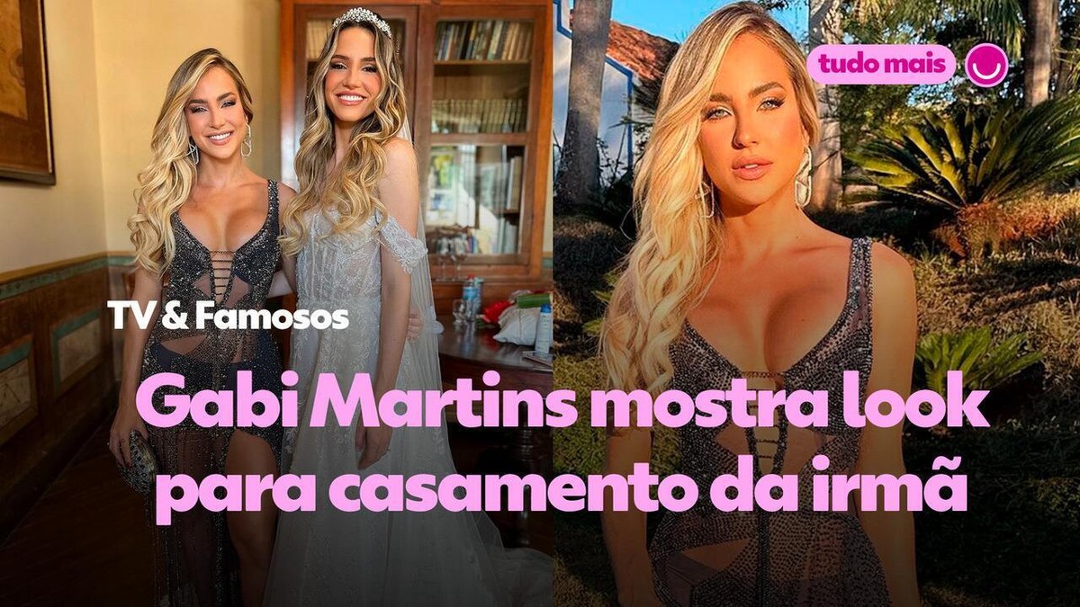 Gabi Martins mostra look para casamento da irmã