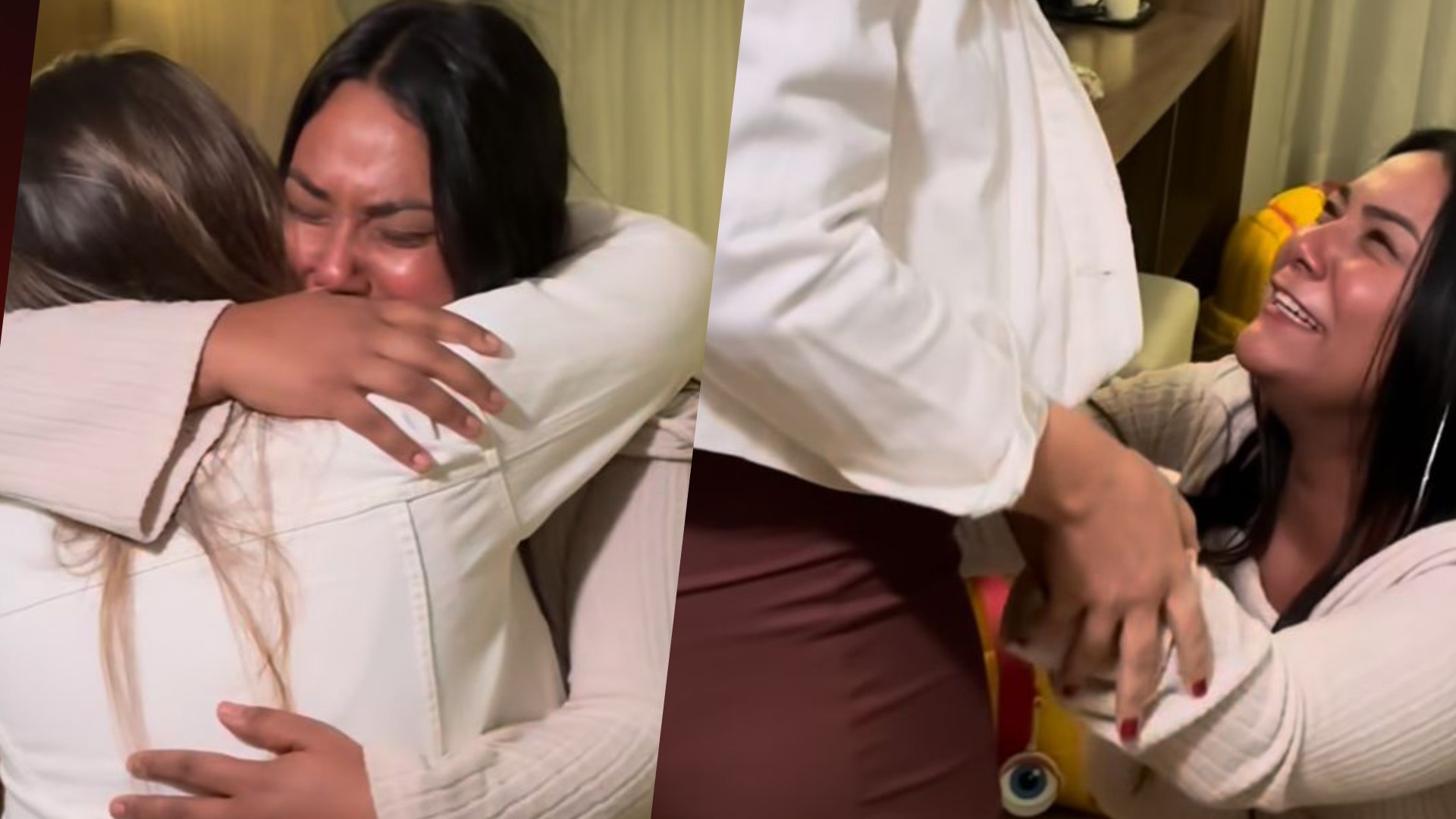 Chaiany se emociona ao reencontrar a irmã após ser eliminada do BBB 26: 'Me desculpa'