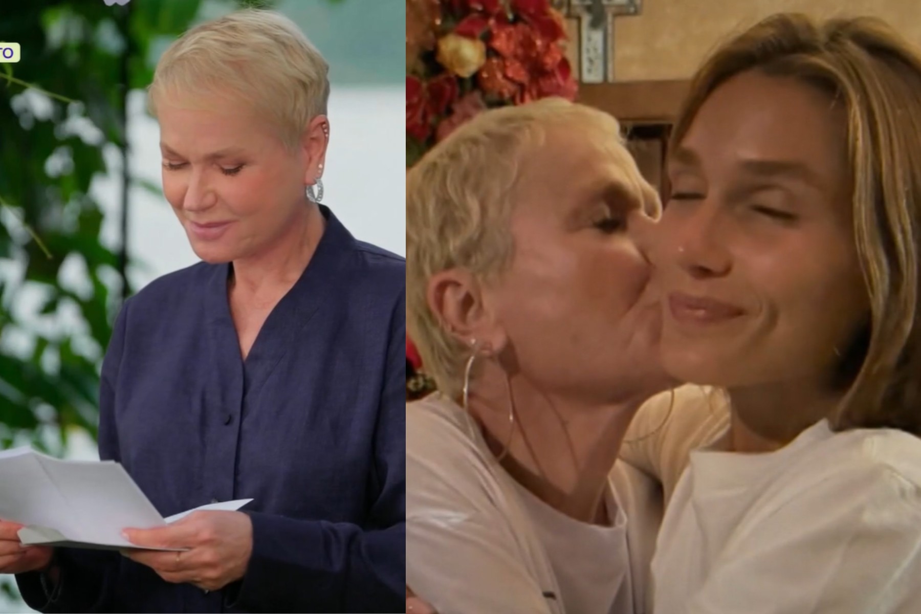 Xuxa se emociona ao ler carta escrita por Sasha, que cita a avó: 'Pessoas mais importantes da vida'