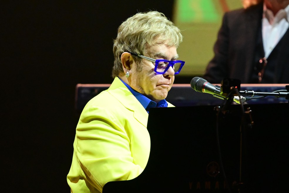 Elton John faz show exclusivo no Rock in Rio 2026 — Foto: Leo Franco/AgNews