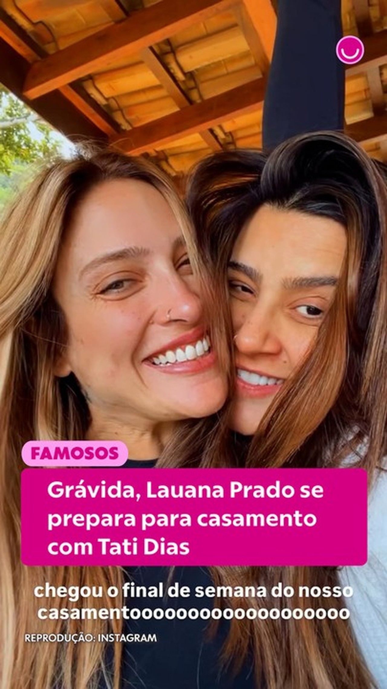 Grávida, Lauana Prado se prepara para casamento com Tati Dias