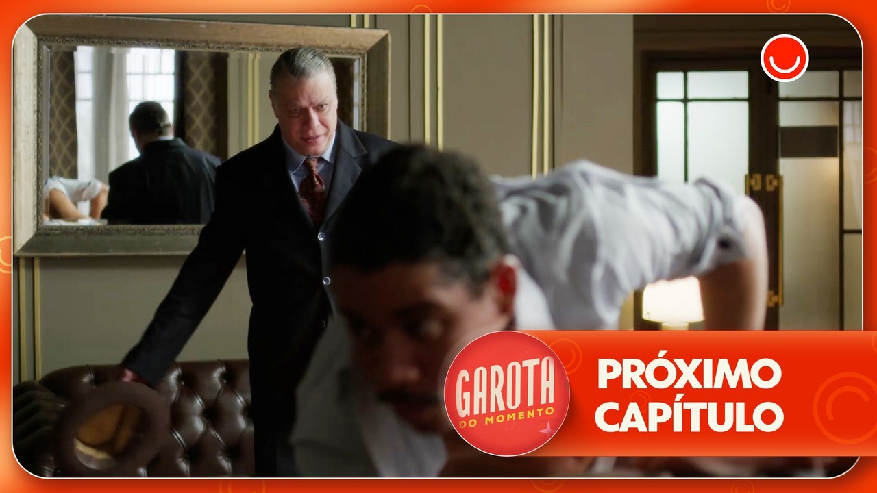 Em Garota do Momento, Juliano flagra Maristela e Basílio no maior amasso