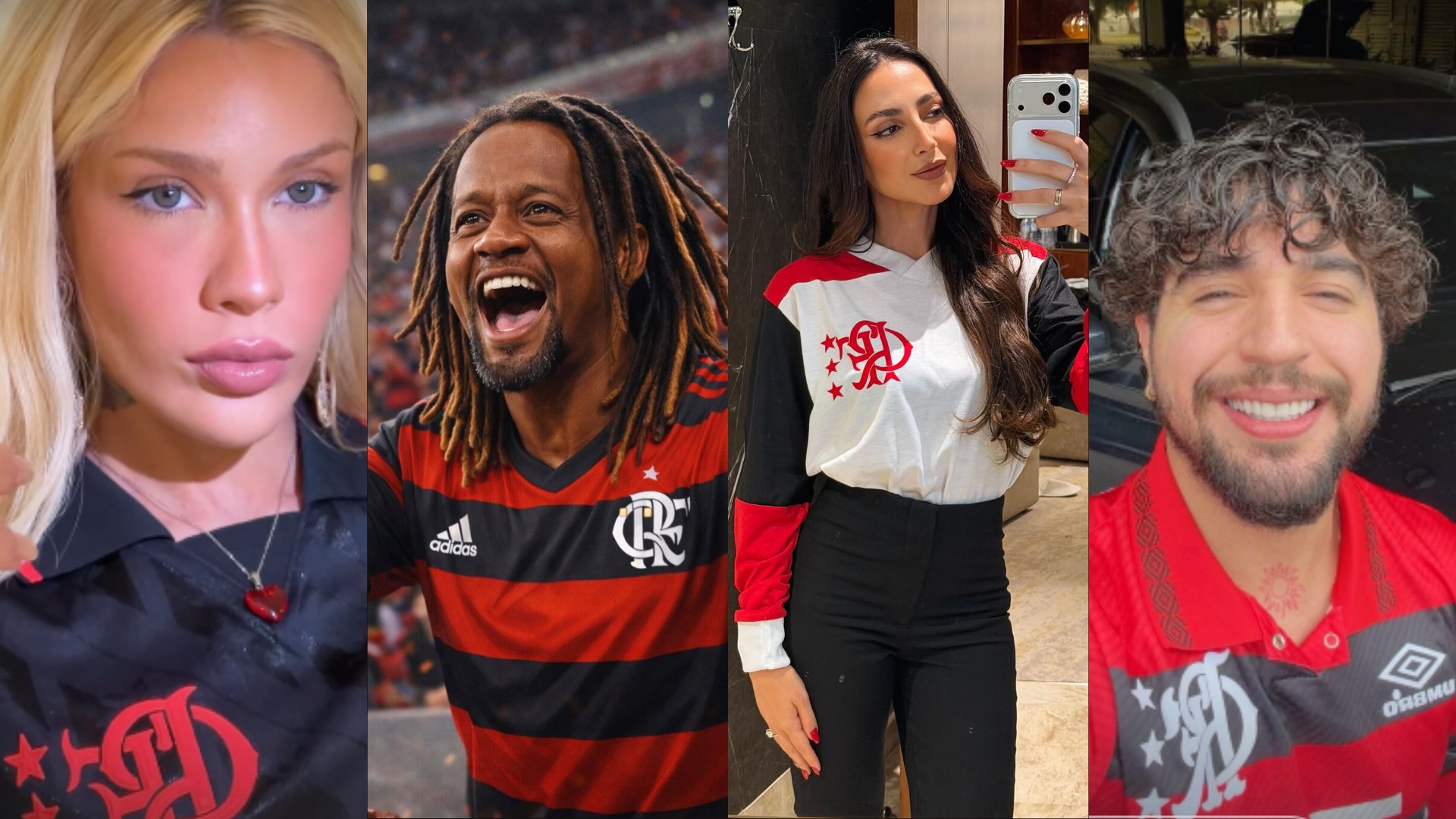 Famosos mostram torcida pelo Flamengo na final do Intercontinental