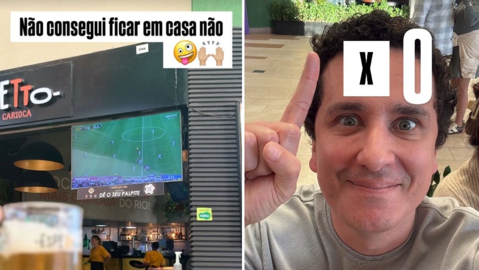 Rafael Portugal comemora a vitória do Fluminense — Foto: Reprodução/Instagram