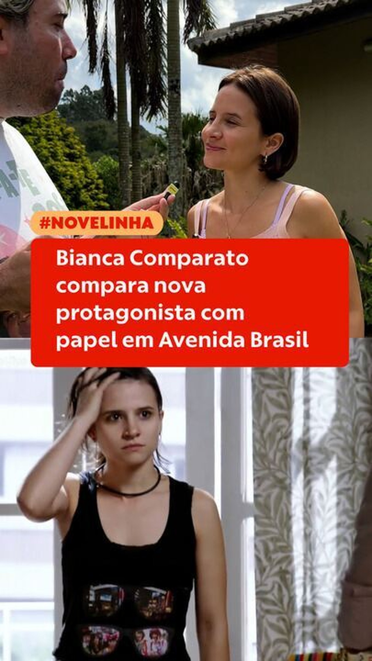 Bianca Comparato compara nova protagonista com papel em Avenida Brasil: 'Vou finalmente fazer a Nina'