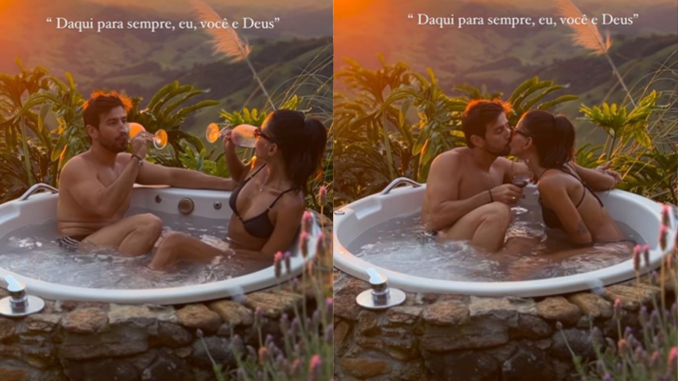 Jakelyne Oliveira e Mariana surgem em clima de lua de mel após casamento