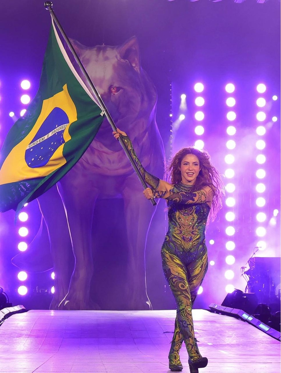 Shakira faz post agradecimento após show em Copacabana — Foto: Reprodução Instagram