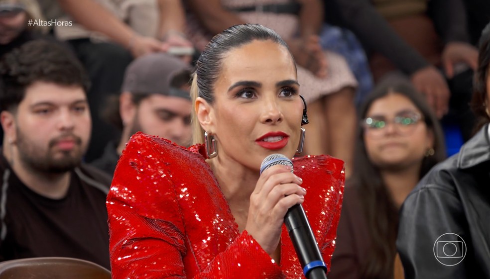 Wanessa Camargo presente no Altas Horas deste sábado (31). — Foto: Globo