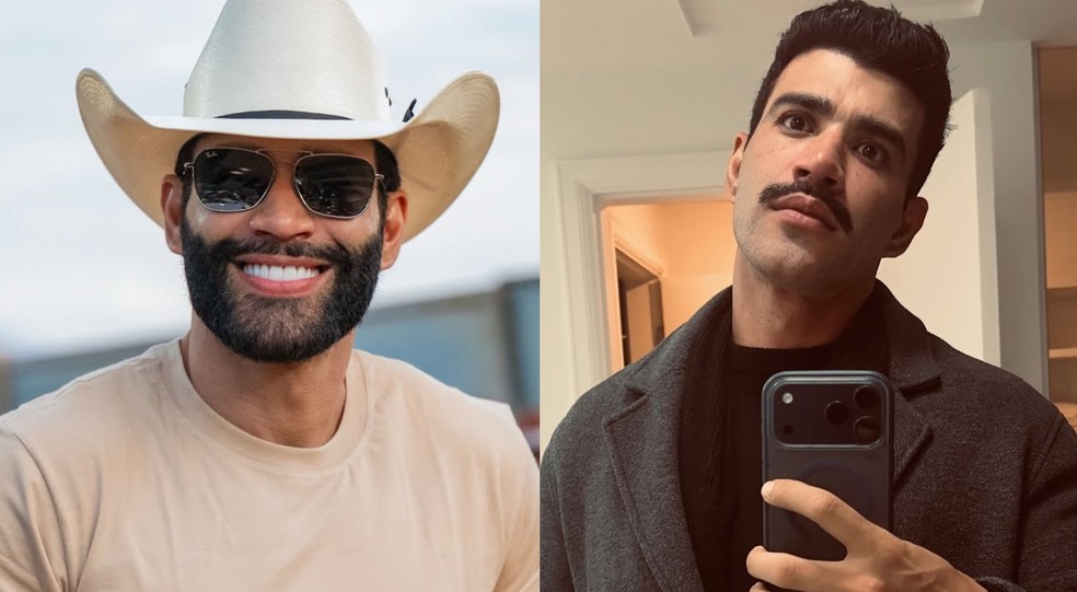 Gusttavo Lima muda o visual e f�s demoram a reconhecer cantor sem barba � Foto: Instagram @gusttavolima