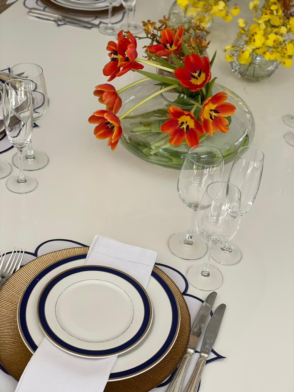Detalhe da arrumação da mesa — Foto: Divulgação