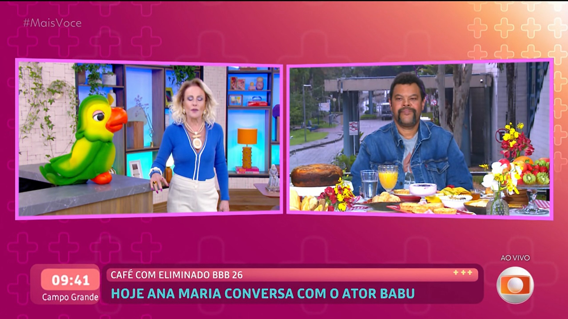 Babu Santana toma café da manhã com Ana Maria Braga após Eliminação do BBB 26