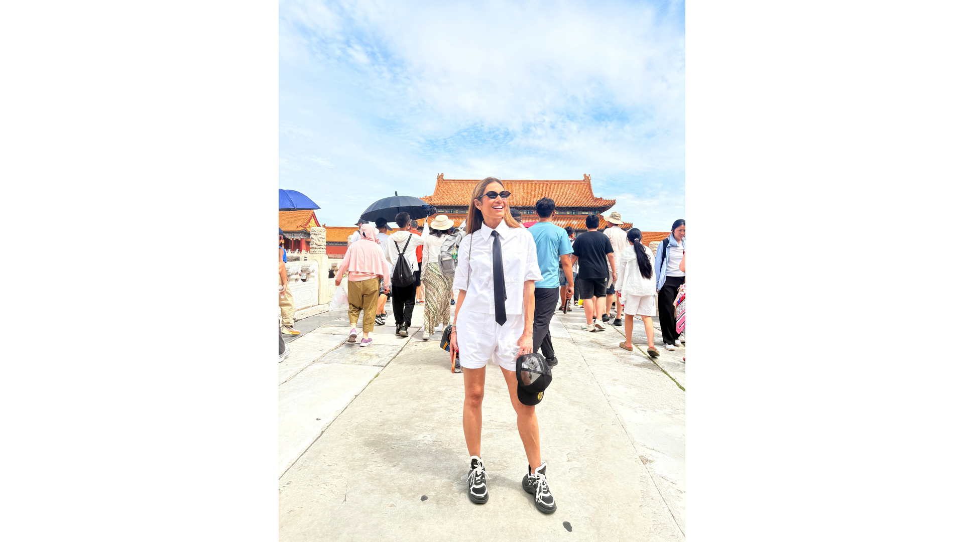 Patrícia Poeta na China em viagem de férias — Foto: Arquivo pessoal