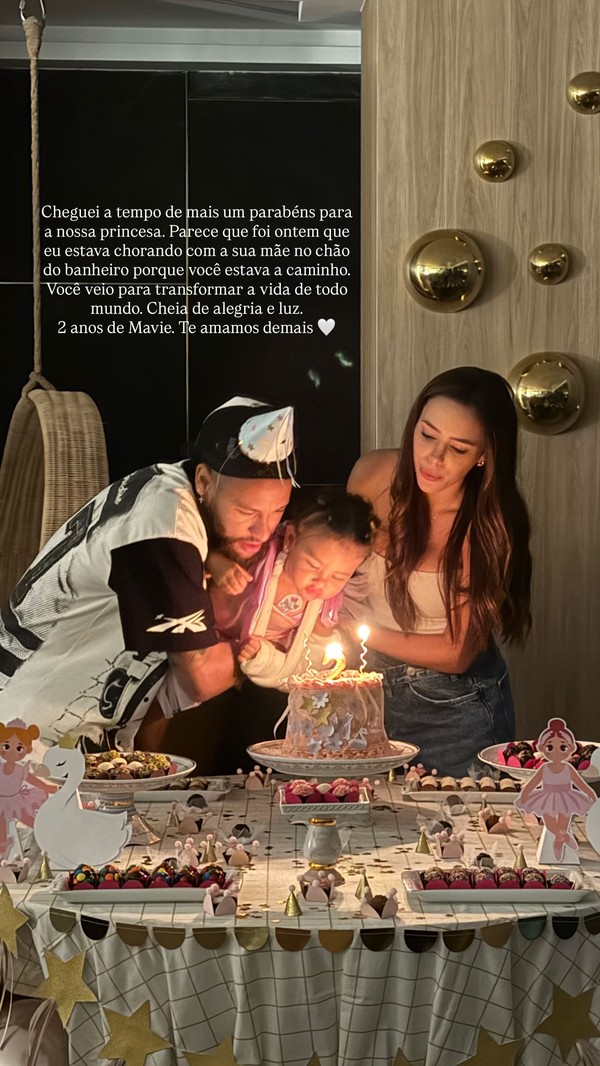 Mavie ganha 'bolinho' com noite de japa em celebração de 2 anos — Foto: Instagram