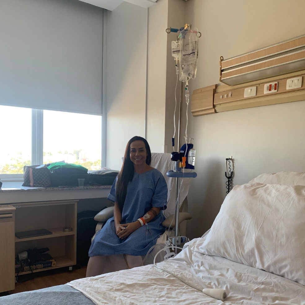 Renata Spallicci lutou contra um câncer de intestino — Foto: Reprodução/Instagram