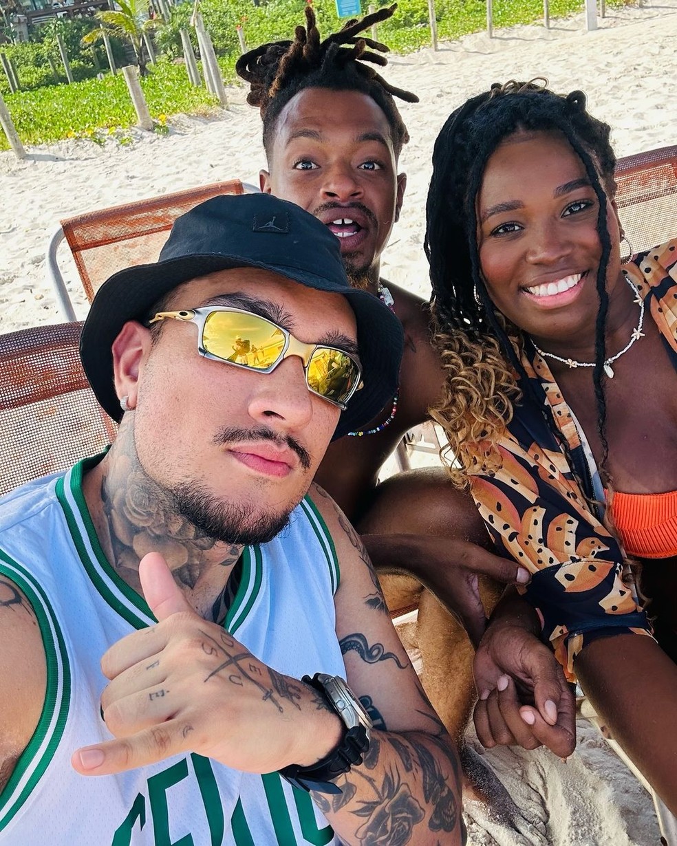MC Bin Laden posta foto de reencontro com Leidy Elin e Luigi — Foto: Reprodução/Instagram