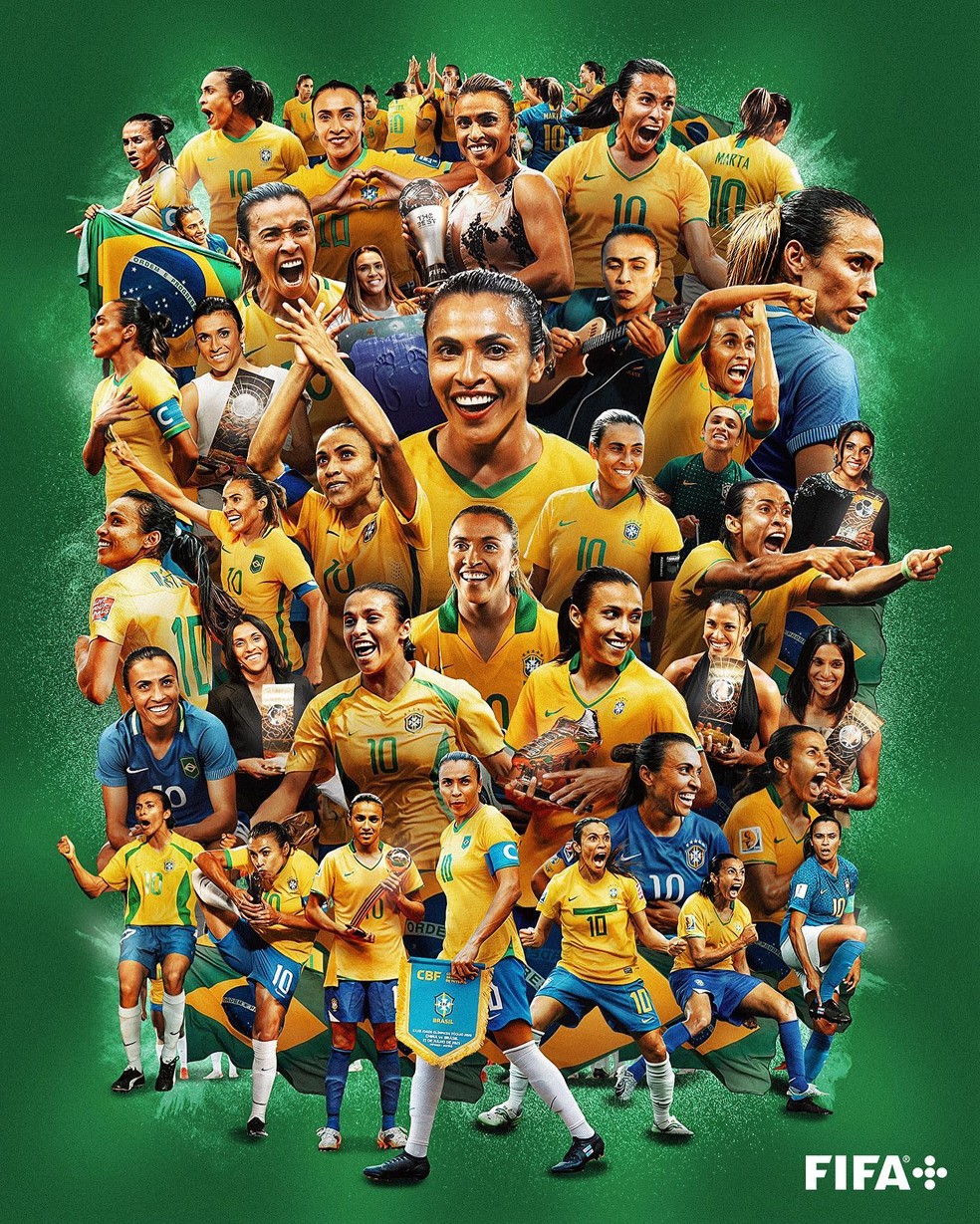 Perfil da Copa do Mundo Feminina presta homenagem a Marta após eliminação do  Brasil, TV & Famosos