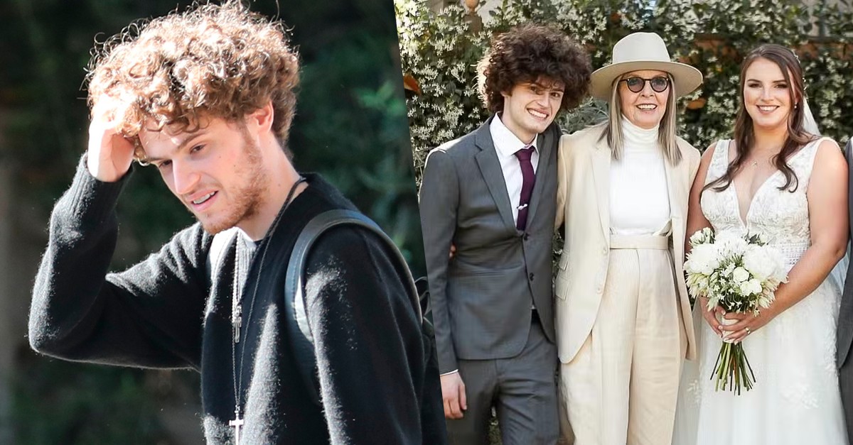 Filho de Diane Keaton aparece abalado após morte da mãe