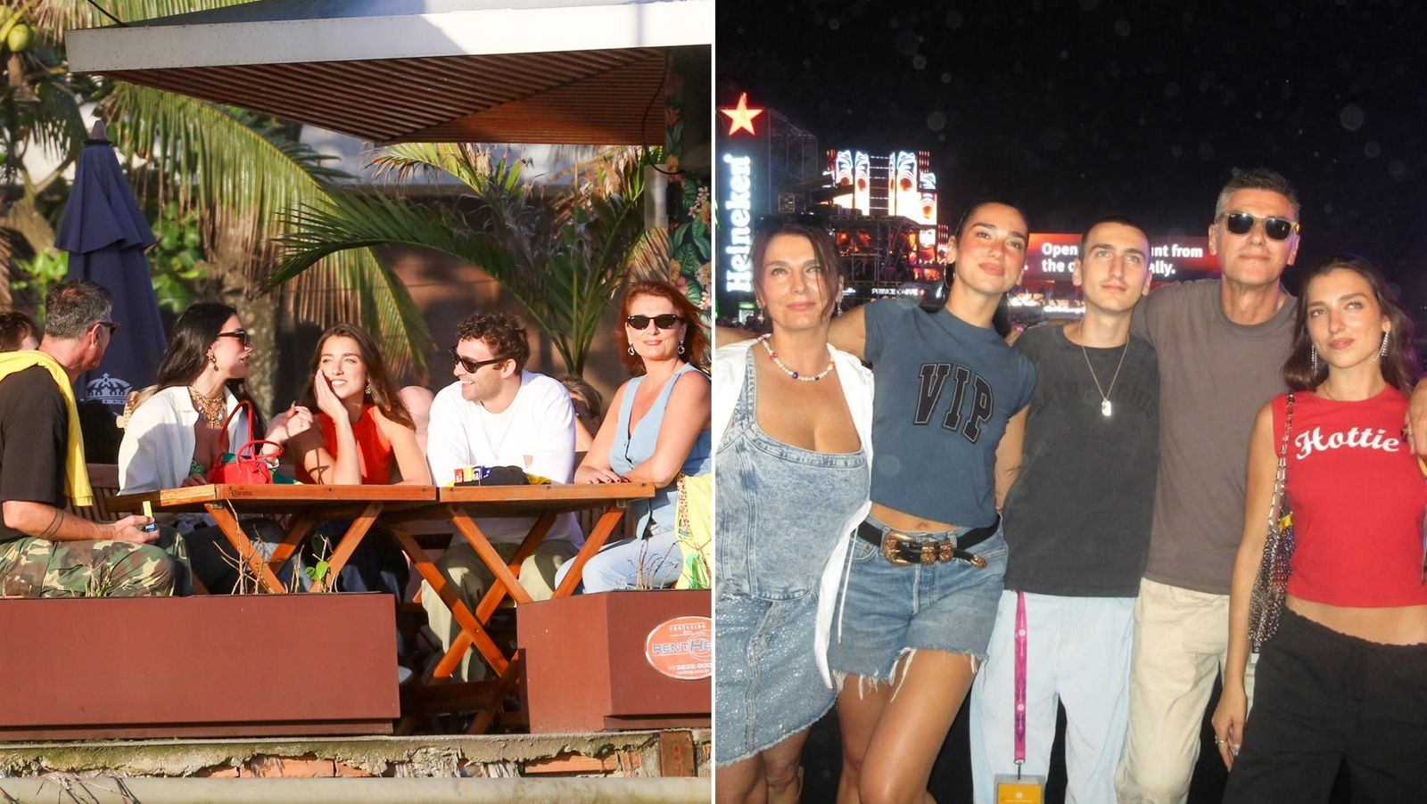 Dua Lipa veio ao Brasil com toda a sua família; conheça os pais e irmãos da artista