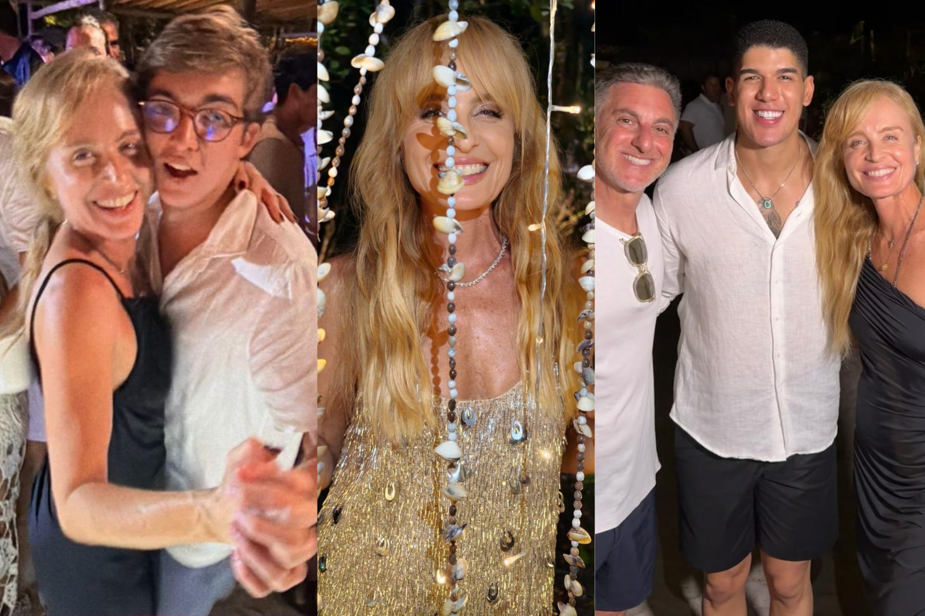 Angélica exibe cliques de Reveillón e exalta presença de amigos: 'Cercada de amor e muita alegria'