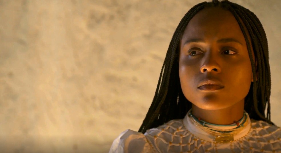 A Nobreza do Amor: Alika recebe proposta baixíssima de Jendal, mas que pode salvar a sua vida — Foto: Reprodução/TV Globo