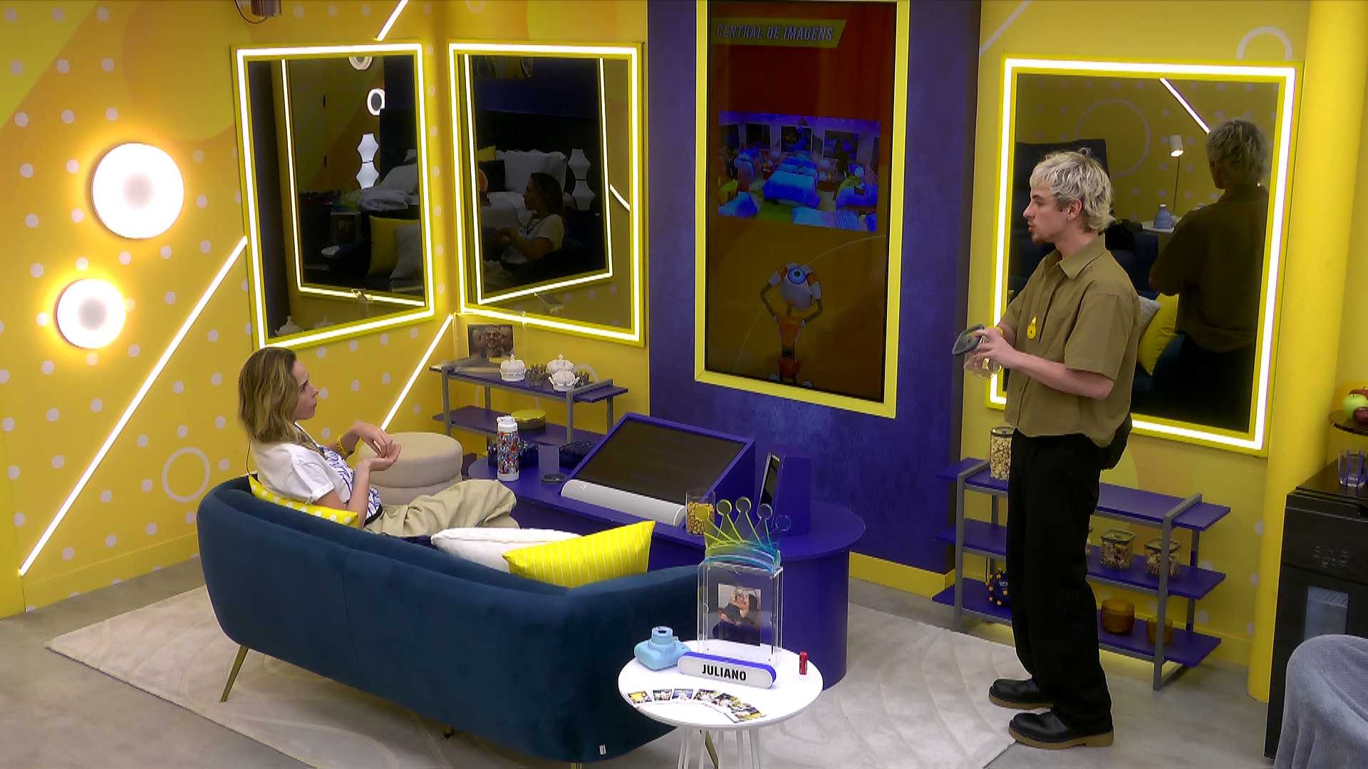 Juliano comenta desejo de Leandro de se mudar para Quarto Sonho da Eternidade: 'Vir pro nosso quarto'