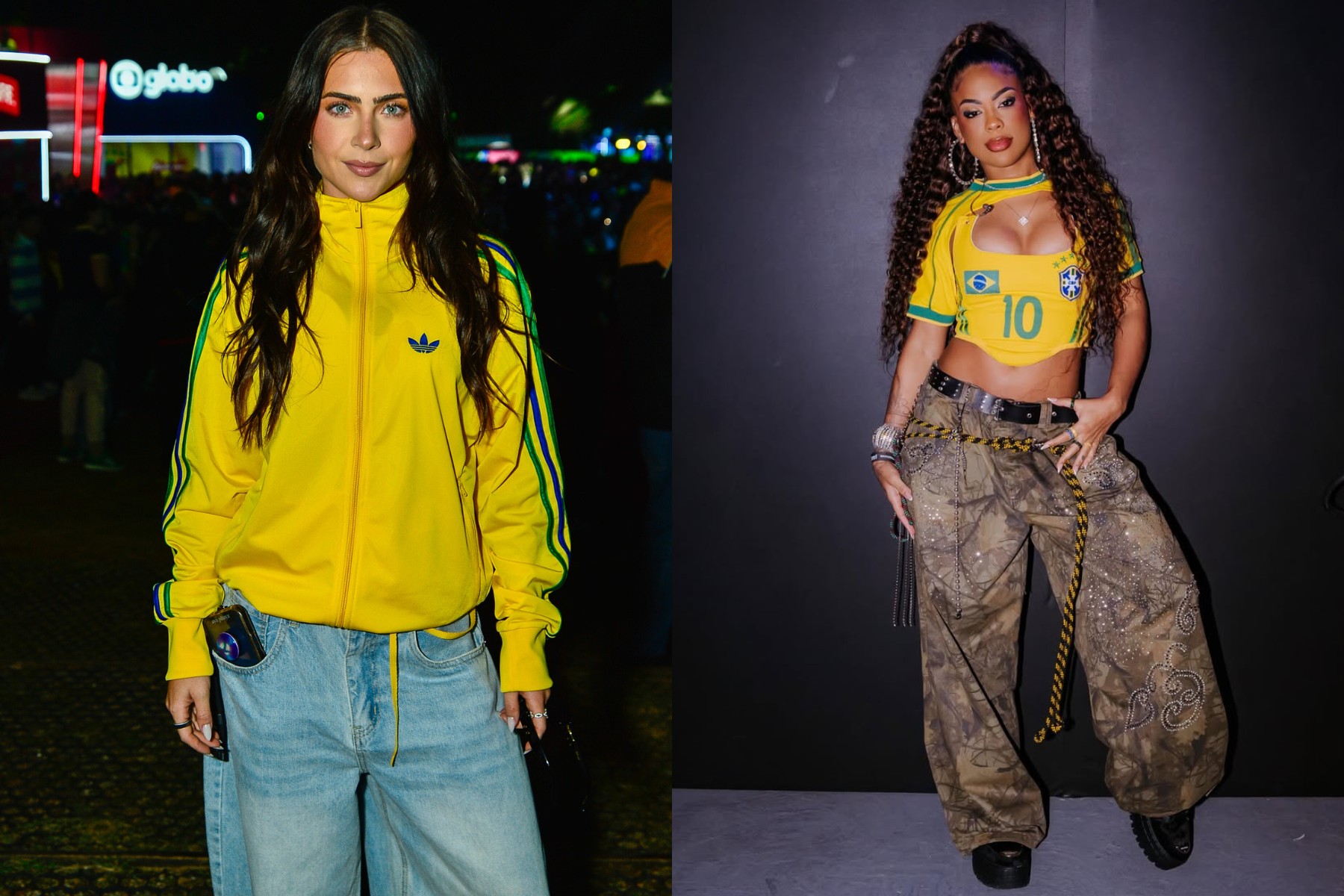 Deu empate! Jade Picon e Marvvila vencem enquete de melhor look de jogo de Brasil na Copa
