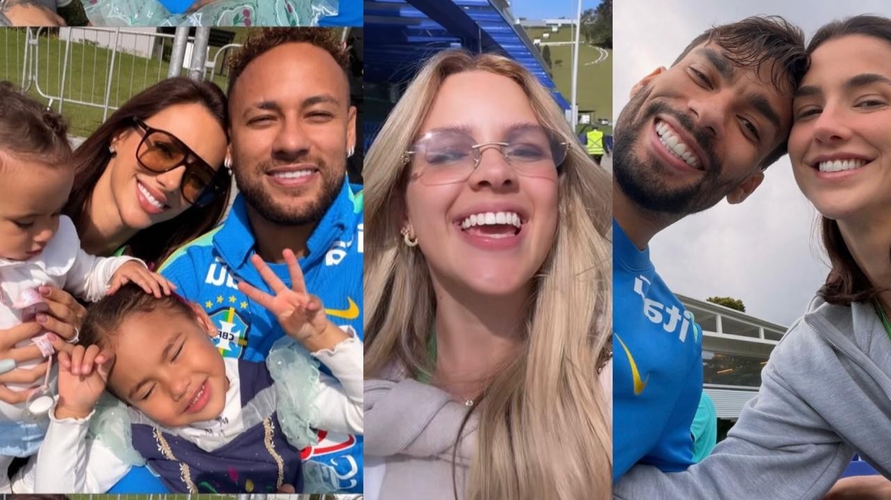 Esposas e filhos de jogadores da Seleção Brasileira roubam a cena em treino na Granja Comary
